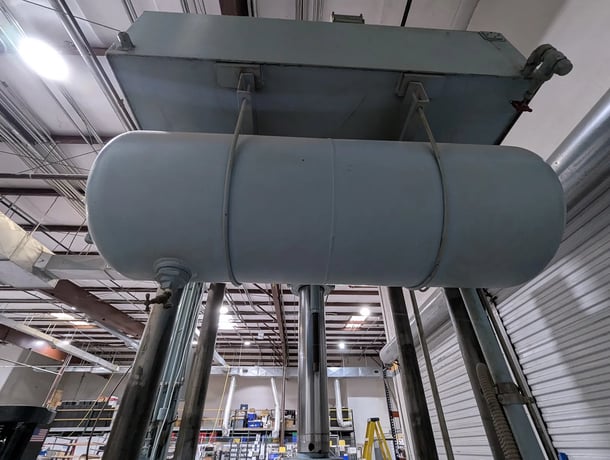150 Ton, Dake #18-293, 4-post, hydraulic press, 28" stroke, 36" open, PLC Control, 1980 - Image 3