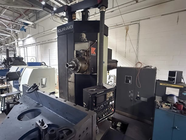 Kuraki #KBT-11WDX, horizontal boring mill table type, 40 automatic tool changer, 2500 RPM, #50, 20 HP, 55" - Image 5