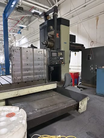 Kuraki #KBT-11WDX, horizontal boring mill table type, 40 automatic tool changer, 2500 RPM, #50, 20 HP, 55" - Image 7