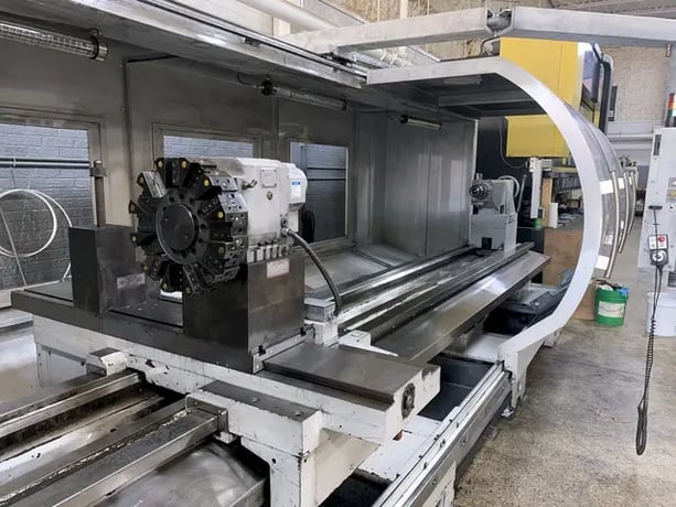 Milltronics #ML-40/160, CNC lathe, 39.7" swing, 31" chuck, 3-jaw, 14" bore, 160" centers, A2-20, 12 turret - Image 6