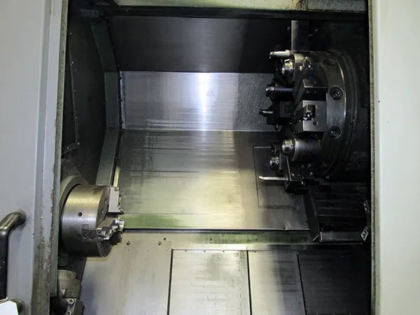 Hyundai Kia #SKT21LMS, CNC lathe, 9.84" chk, 2.559" bore, Fanuc 21i-TB, 2006 - Image 9