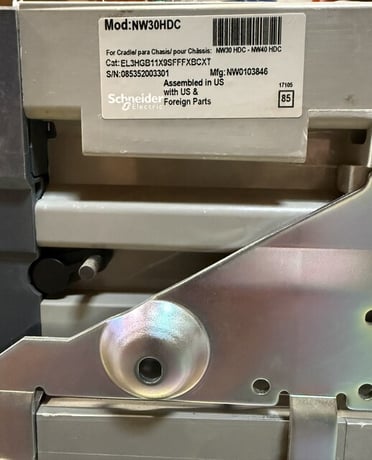 Square D NW 30 HDC DC Circuit Breaker with Micrologic DC 1.0, 3000 amp. (4 Available) - Image 2