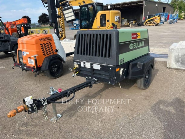 185 cfm, 100 psi, Sullair #185DPQ, portable air compressor, 952 hours, 2021 - Image 1