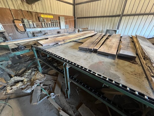 Newman #M712, 4-Sided Planer Mill, w/ Infeed Deck, unscrambler, conveyors - Image 8