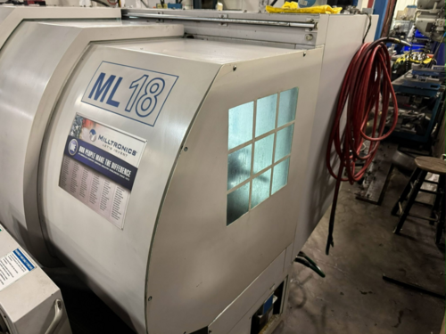 Milltronics #ML-18 G Series H, CNC Flat Bed Lathe, 18.7" swing, 10" chuck, 2.5" bar, 2014 - Image 3