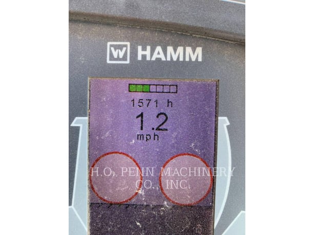 Hamm HD120I, Compactor, 1571 hours, S/N: WGH0H243LHAA00090, 2018 - Image 5