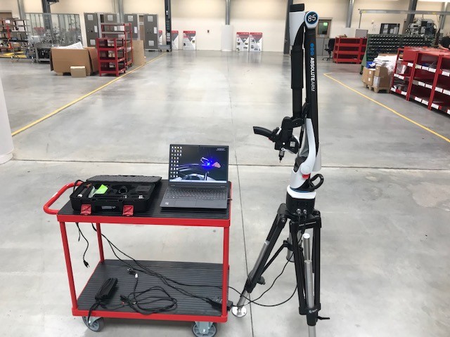 Hexagon #8525-7, portable arm with AS1 laser scanner and Polyworks & laptop, Absolute Arm V2P, AS1 kit - Image 1