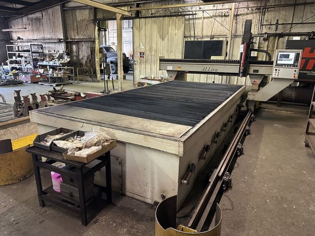 Alltra #PG14-6, CNC plasma table with Hypertherm HPR260XD, 6' x 14' table, Burny 10 LVD Plus touch screen - Image 1