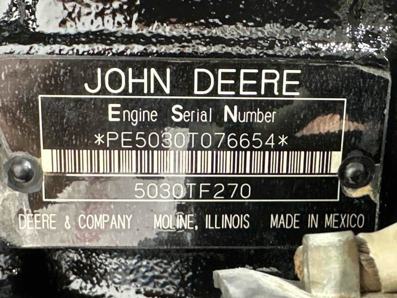 60 HP John Deere #5030TF270, Engine, warranty - Image 3