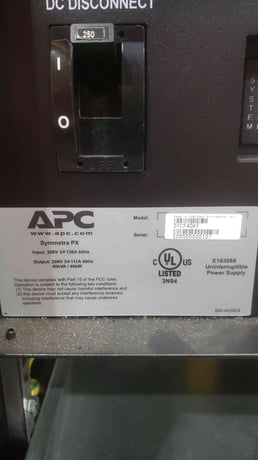 40.0 KVA APC Symmetra-PX, uninterruptible power supplies Empty Frame, 208 Volts, 3PH, 40 KW - Image 8