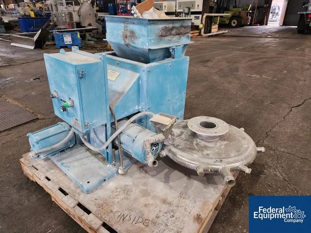18" Jet Mill, w/ Acrison 120-D Feeder, Stainless Steel, explosion proof motors - Image 1