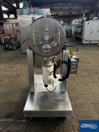 Processall #20HV, Plow Mixer, Stainless Steel, .7 cu.ft., 20L, 1 HP, cantilever plows, jacketed chamber - Image 5