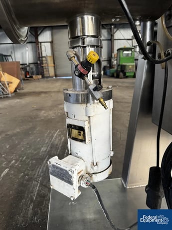 Processall #20HV, Plow Mixer, Stainless Steel, .7 cu.ft., 20L, 1 HP, cantilever plows, jacketed chamber - Image 6