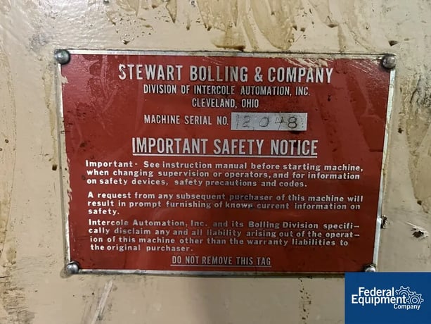 6" x 13" Bolling, Two Roll Mill, manual adj., on stand - Image 2