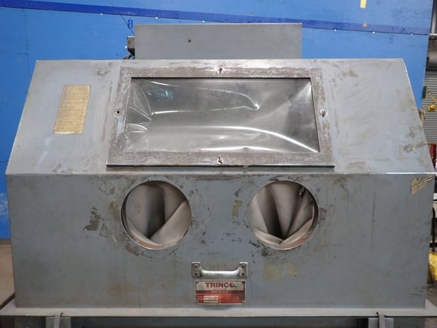47.5" x 47.5" x 30" Trinco #48X48SL/Delux, Blast Cabinet, w/Dust Collector - Image 3