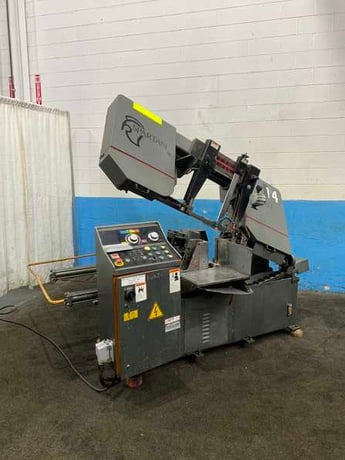 18" x 18" Armstrong Blum #Spartan-PA18/2, horizontal band saw, 15' x 1-1/2" x .050" blade, piece counter - Image 1