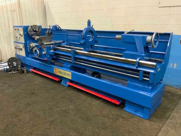 26" x 118" Knuth #SINUS330/3000D, gap bed engine lathe, 17" swing over cross slide, 3-jaw 15" chuck, 2-Axis - Image 1
