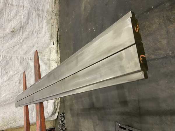 96-1/8" L, Set (top & bottom) offset press brake dies, 1" die width, 1/2" offset, 5" combined height of both - Image 1