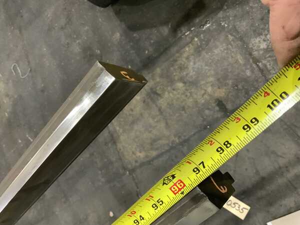 96-1/8" L, Set (top & bottom) offset press brake dies, 1" die width, 1/2" offset, 5" combined height of both - Image 7