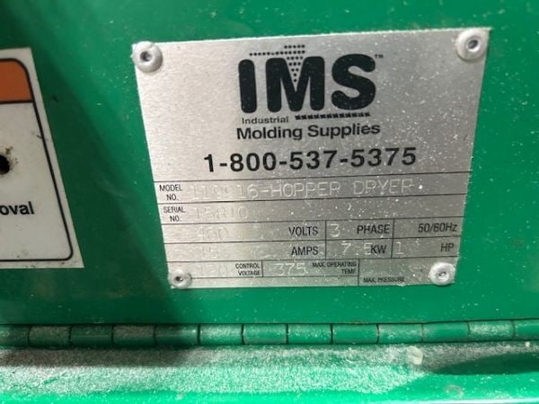 IMS #119916, Refrigerant Type Hopper Dryer - Image 4