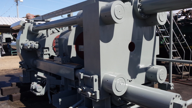750 Ton, Schloemann, hydraulic, 4" x20" billet, die changer, Stump shear, induction billet heater - Image 8