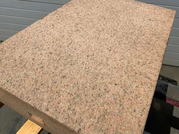 24" x 3 6" x 6" Starrett, pink grade B granite surface plate - Image 2