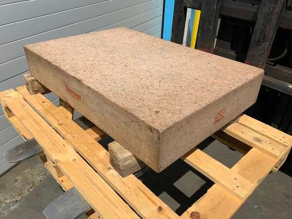 24" x 3 6" x 6" Starrett, pink grade B granite surface plate - Image 5