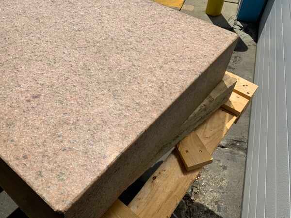 24" x 3 6" x 6" Starrett, pink grade B granite surface plate - Image 6