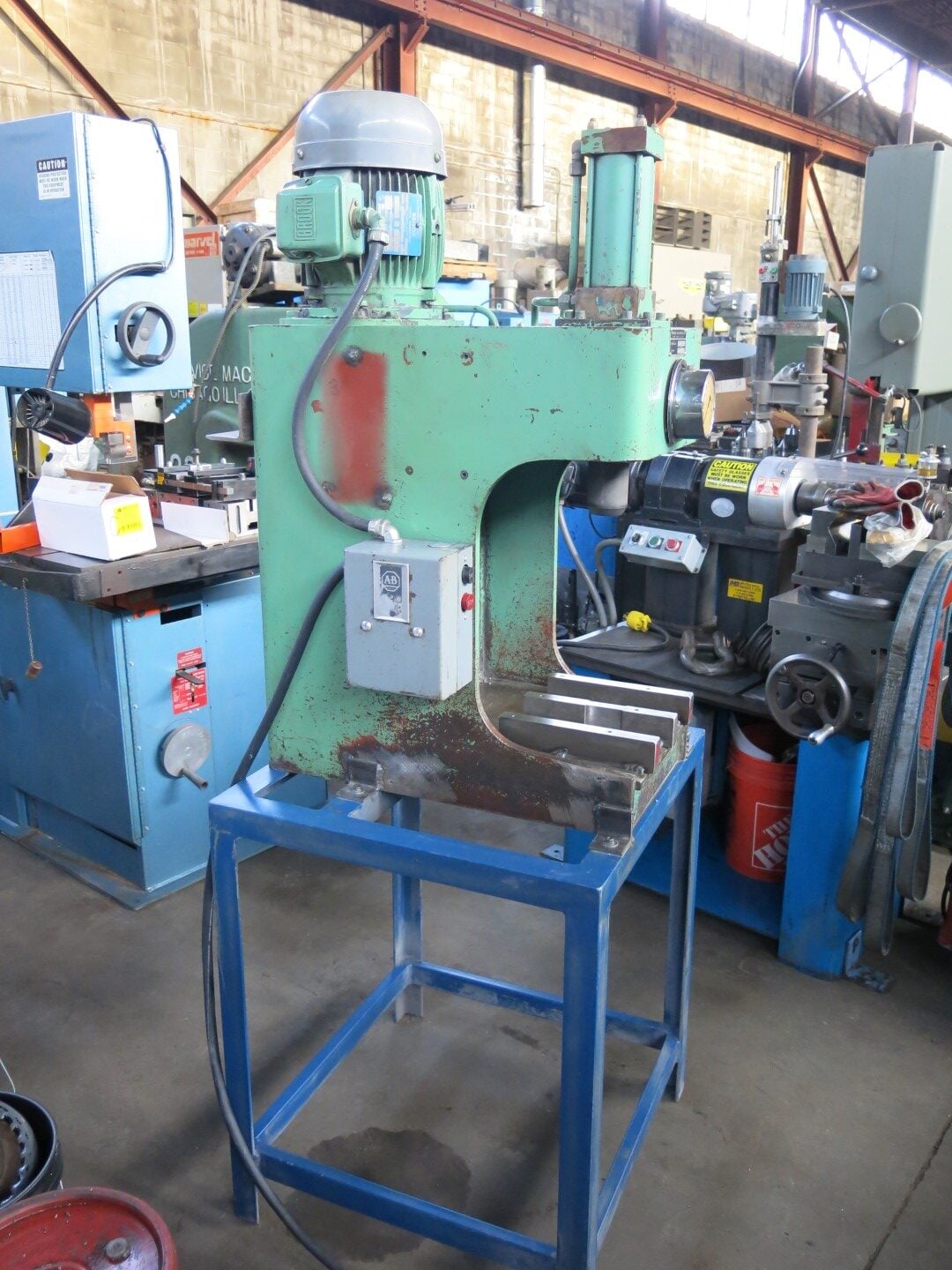 5 Ton, Industrial Air & Hydraulics, C-Frame Hydraulic Press, 11-1/4" gap, 5-3/4" throat, 2-3/4" stroke - Image 7