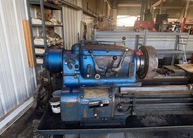 23-5/8" x 115" Axelson #20, heavy duty manual engine lathe, 2-3/8" bore, D1-6, Steady Rest - Image 3