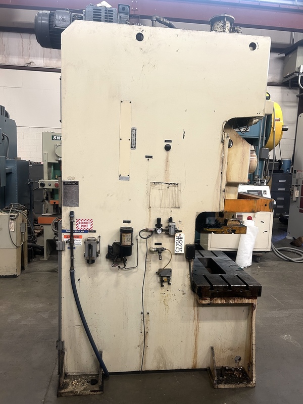 88 Ton, Stamtec #G1-80, Back Geared OBI Press, 2.8" stroke, 14.6" daylight, 50-120 SPM, 3.2" adj, 39.4" x - Image 4