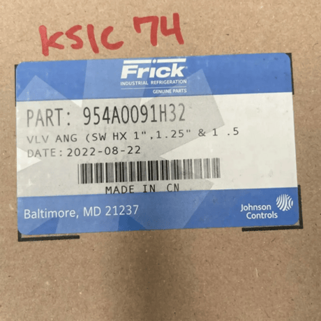 1.5", 1.25" & 1" Frick #954A0091H32, Angle Valve - Image 2