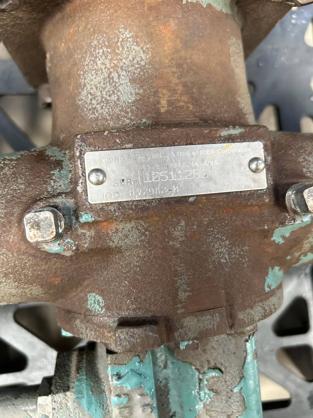 2" Viking #HV2982-M, Gear Pump, 5 HP, 230/460 V. - Image 9