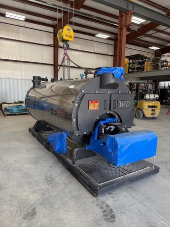 100 HP Williams & Davis, 2-Pass, dry-back design steam boiler, new - Image 1