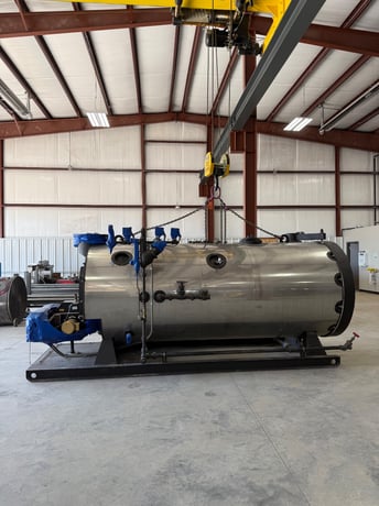 100 HP Williams & Davis, 2-Pass, dry-back design steam boiler, new - Image 2