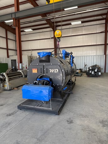 100 HP Williams & Davis, 2-Pass, dry-back design steam boiler, new - Image 3