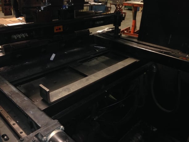 55 Ton, Amada #RG50, CNC hydraulic press brake, NC9-EX CNC Control, 3.94" stroke, 1986 - Image 3