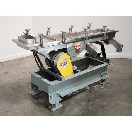 10" x 69" Witte #210-D, Stainless Steel pellet classifier screener, 2 deck - Image 3