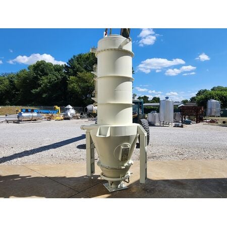 560 cfm Shick Esteve, tube-veyor circular filter receiver dust collector, 80 sq.ft., 8 bag filters - Image 4