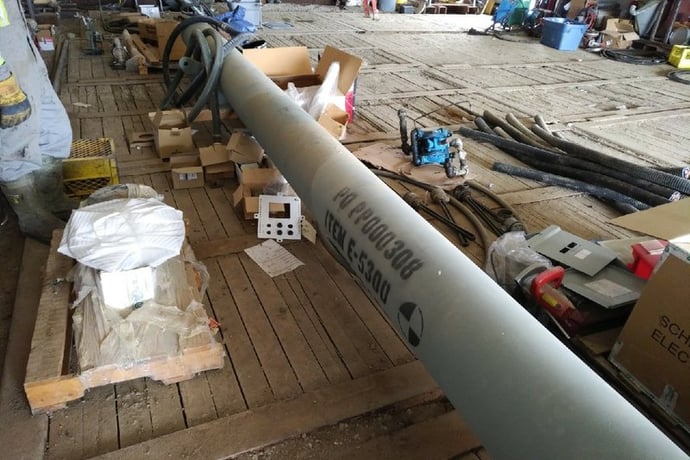 292 sq.ft., 555 psi shell, 2220 psi tube, Exchanger Industries #E-5300, Heat Exchanger, 12" Diameter, 272" L - Image 6
