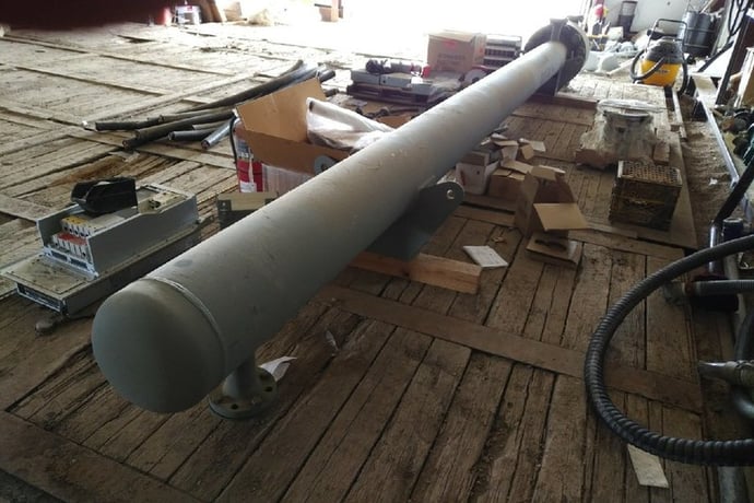 292 sq.ft., 555 psi shell, 2220 psi tube, Exchanger Industries #E-5300, Heat Exchanger, 12" Diameter, 272" L - Image 7