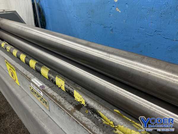 6.8' x 1/8" Sampson #MRM640-2050X110, plate bending roll, forward/reverse, operators console, 3 HP, 2004 - Image 5