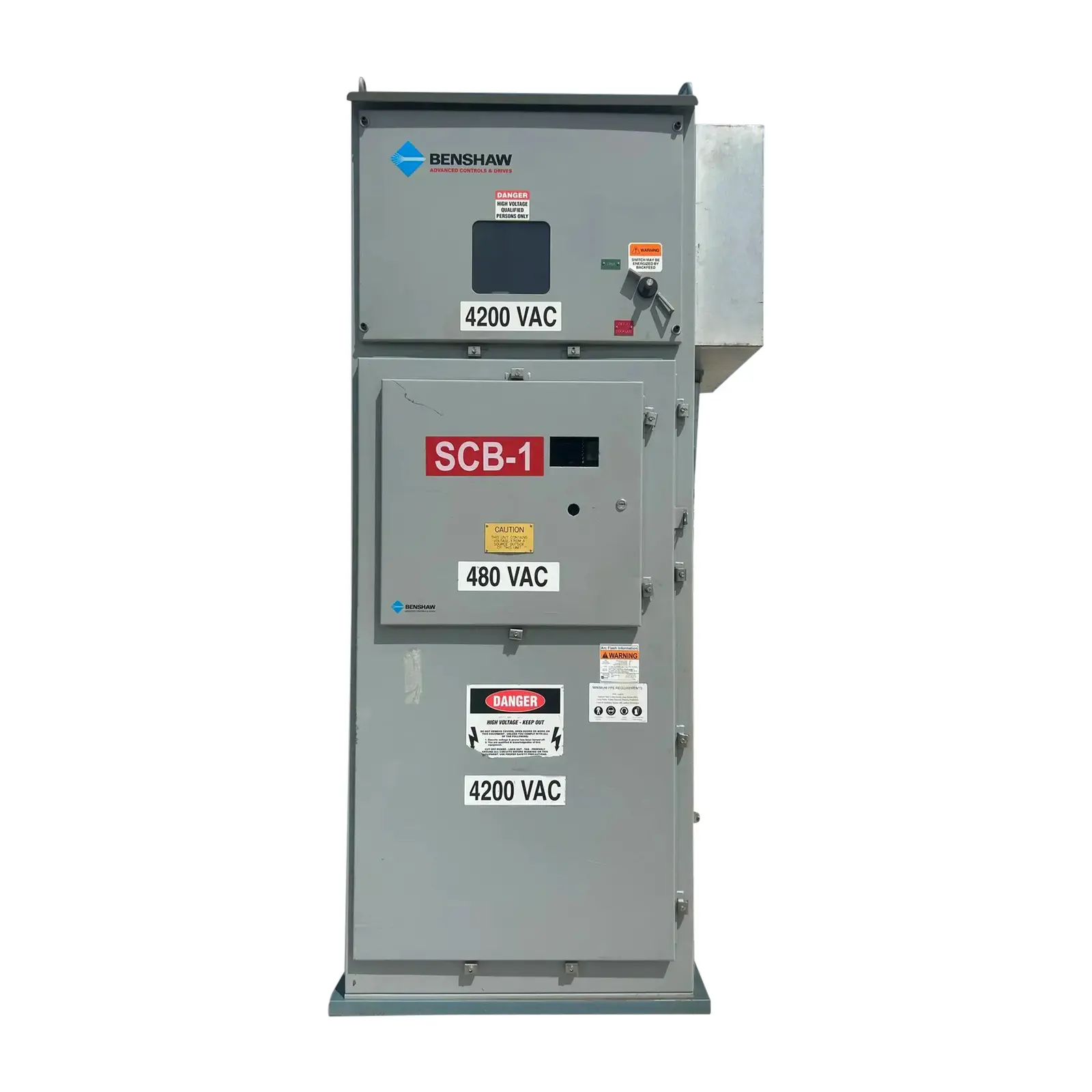 500 HP Benshaw #CFMVRMX18-500-4160-12, screw compressor sof, 63 Amps, 4160 Volts, (3 available) - Image 1