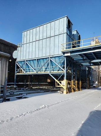 180000 cfm ETA Engineering #5415x120, Baghouse Dust Collector, (1620) 10' L snap band bag filters - Image 1