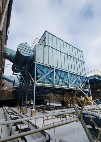 180000 cfm ETA Engineering #5415x120, Baghouse Dust Collector, (1620) 10' L snap band bag filters - Image 2