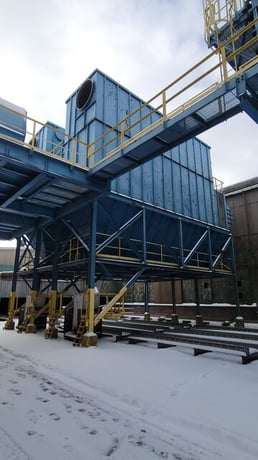 180000 cfm ETA Engineering #5415x120, Baghouse Dust Collector, (1620) 10' L snap band bag filters - Image 4