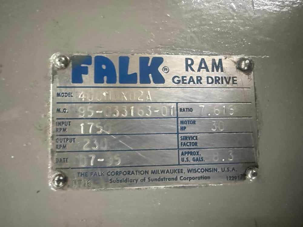 30 HP @ 1750 RPM, Falk RAM Gear Drive #400MDXD2A, 230 RPM output, 7.61 ratio - Image 5