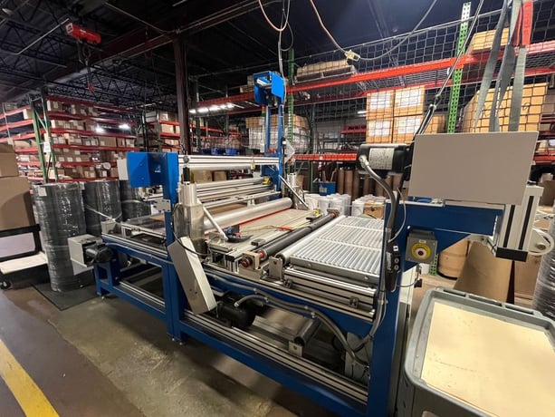 60" Advent Design Corp. #6294-1, laminator, dual unwinds, edge guide sensors, 2013 - Image 1