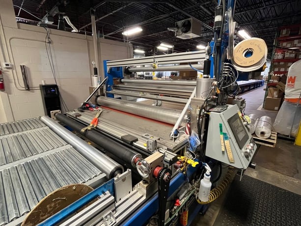 60" Advent Design Corp. #6294-1, laminator, dual unwinds, edge guide sensors, 2013 - Image 3