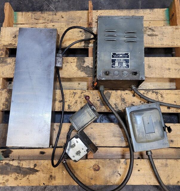 Magna Lock, fine pole magnetic chuck w/ rectifier & controller - Image 1